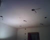 Positionnement des 6 spots basse consommation encastrs dans le faux plafond